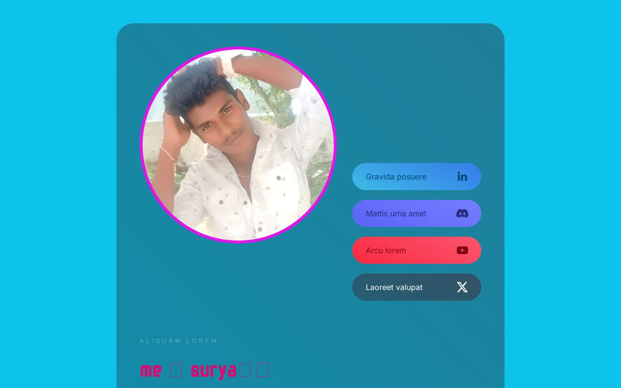 Carrd profile picture for @surya